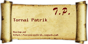 Tornai Patrik névjegykártya