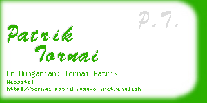 patrik tornai business card